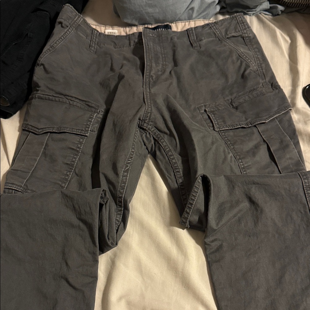 Aeropostale Men's Dark Gray Cargo Pants